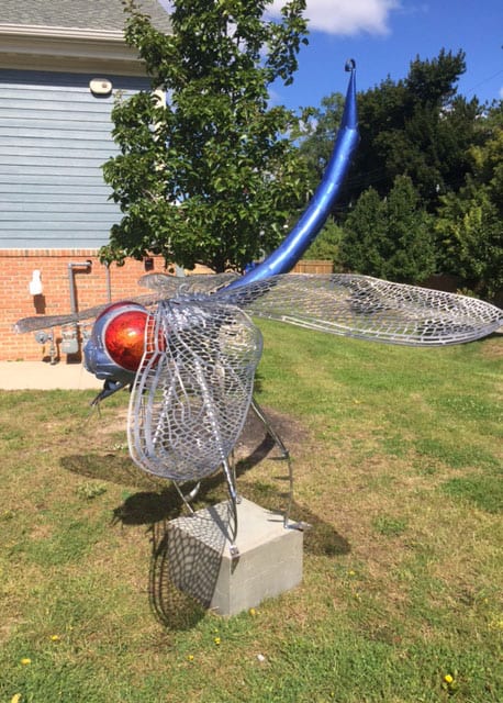 James Seaman "Dragonfly" mixed media sculpture $ Inquire