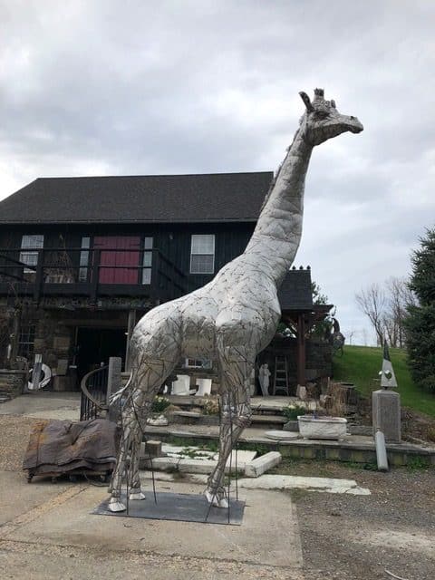 James Seaman "Giraffe" mixed media sculpture $ Inquire