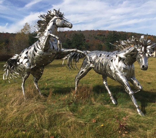 James Seaman "Horses" mixed media sculpture $ Inquire