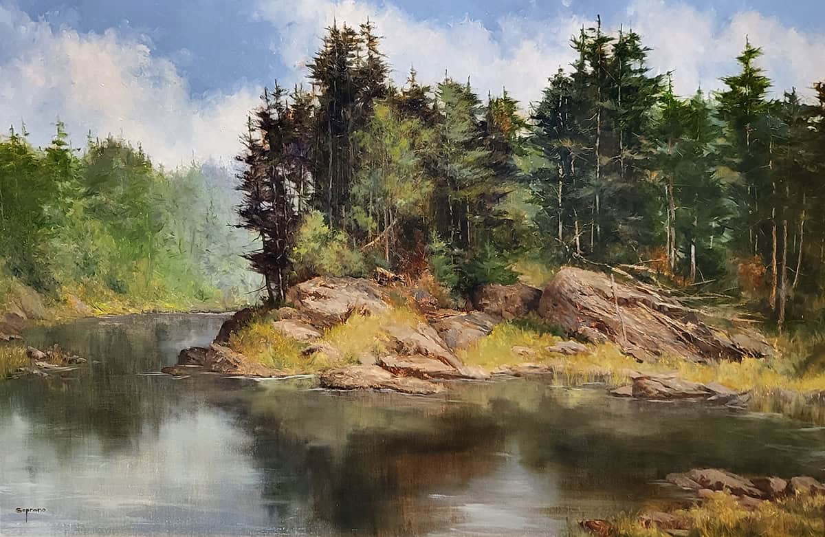 Judy Soprano "Adirondack High Country" 24x36 oil $1,500. SOLD