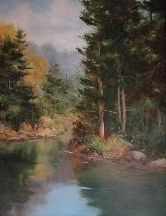 Judy Soprano "Early Autumn" 24x18 oil $900. SOLD