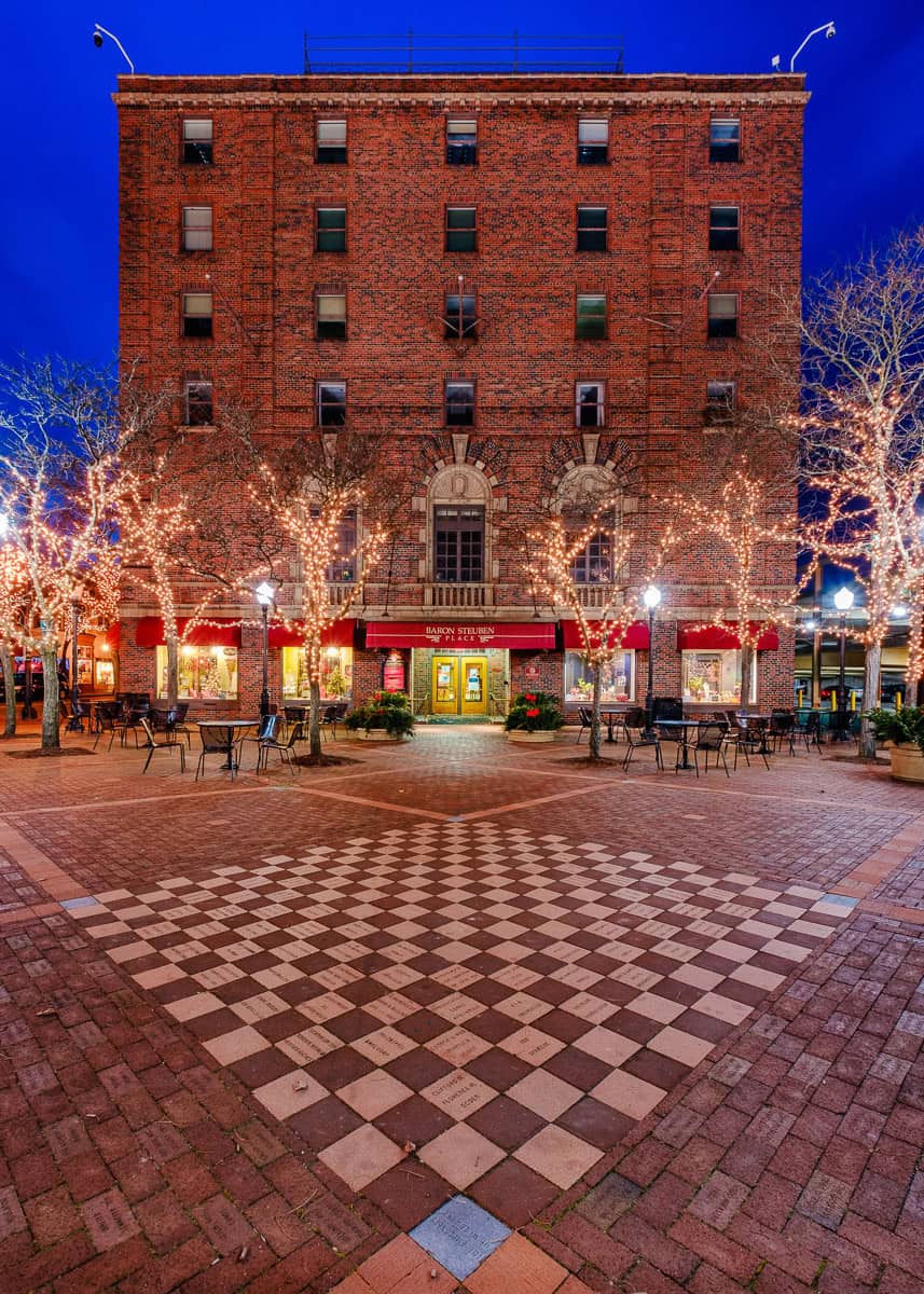 Chris Walters "Centerway Square Holiday Lights" 7x5 photo on metal (unframed with hanging system) $100. SOLD Inquire for additional ordering options