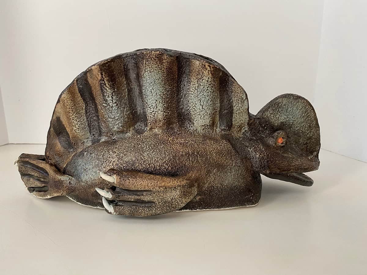 Bohn Whitaker "Philter Phish" 5x5x11 clay sculpture $120. SOLD