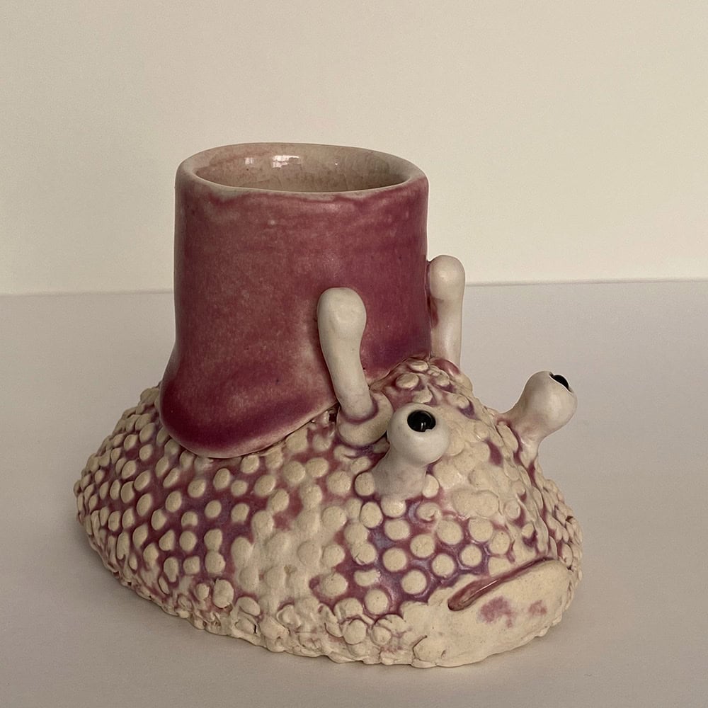 Bohn Whitaker "Slug One" 4x4x6 clay sculpture $90. SOLD