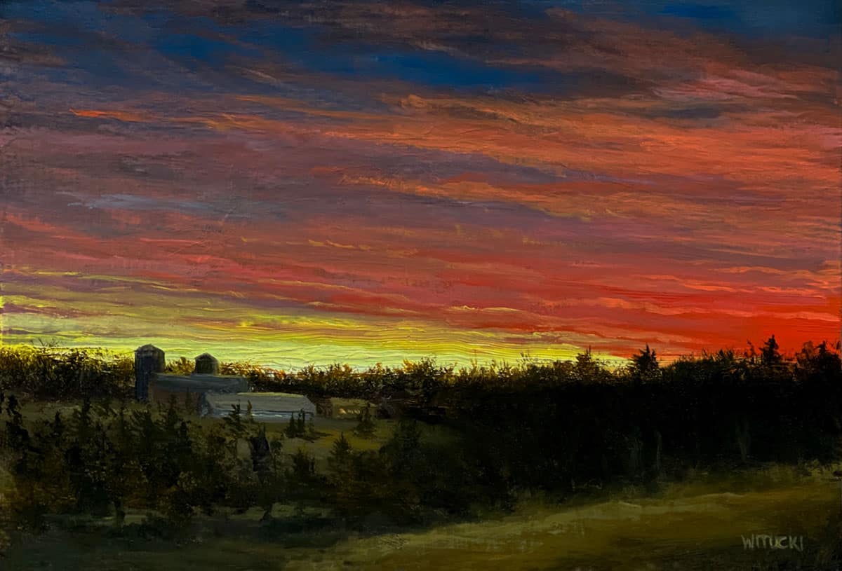 Sean Witucki "Flowers in the Sky" 5x7 oil $500.