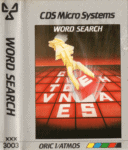 Tape Game Cover CDS Oric1/Atmos -Word Search