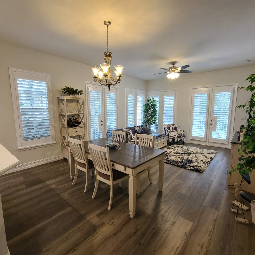 French Door Shutters with Cutout in Celebration
