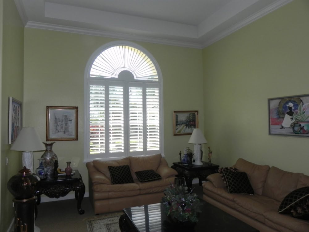 Custom Arched Sunburst Shutter