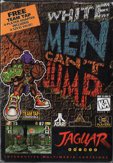 Game Cover White men Can't Jump - Atari Jaguar