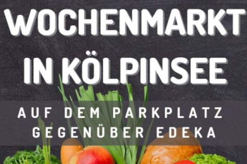 Wochenmarkt in Kölpinsee jeden Mittwoch