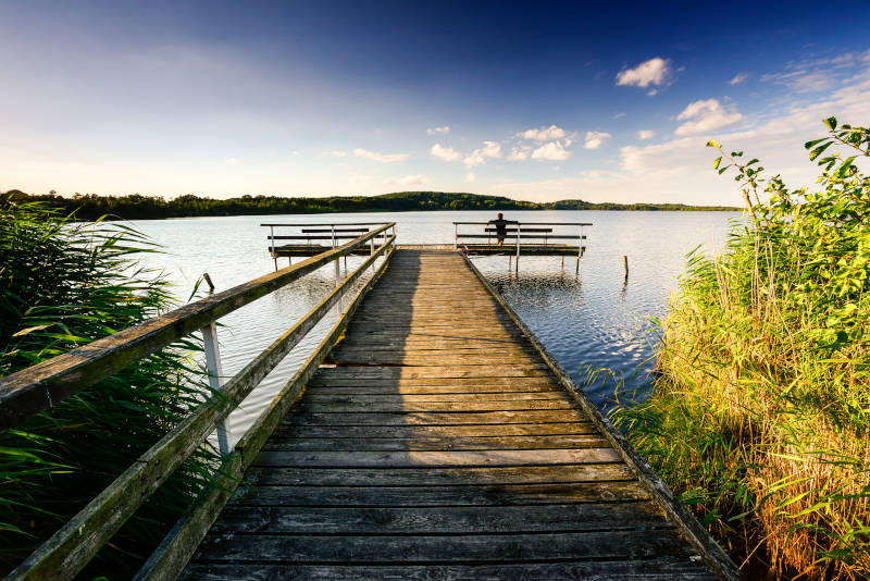 Pause von der Radtour am Schmollensee