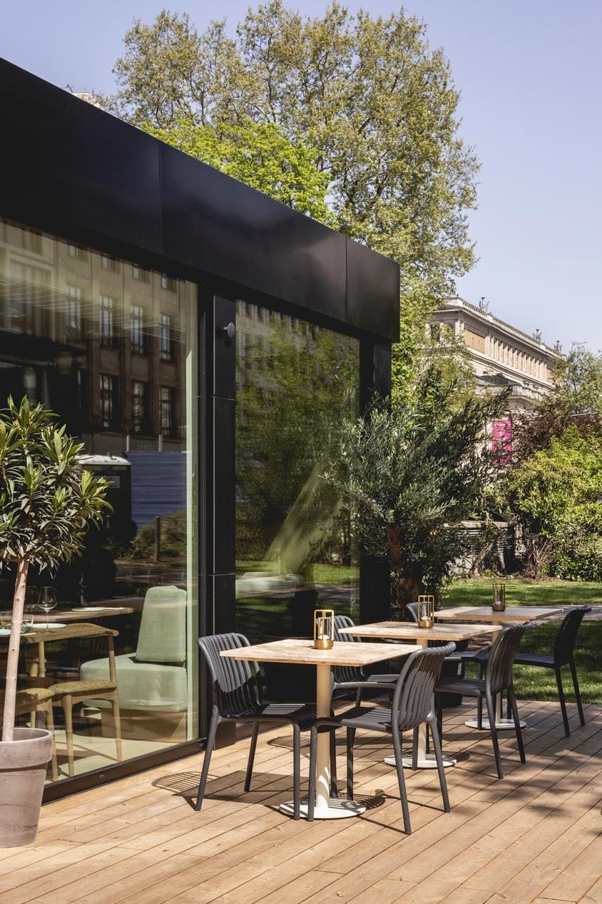 QUB® Modulbau - Restaurant The Nest in Frankfurt.