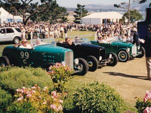 Hot Rods lined up at Pebble Beach Concours