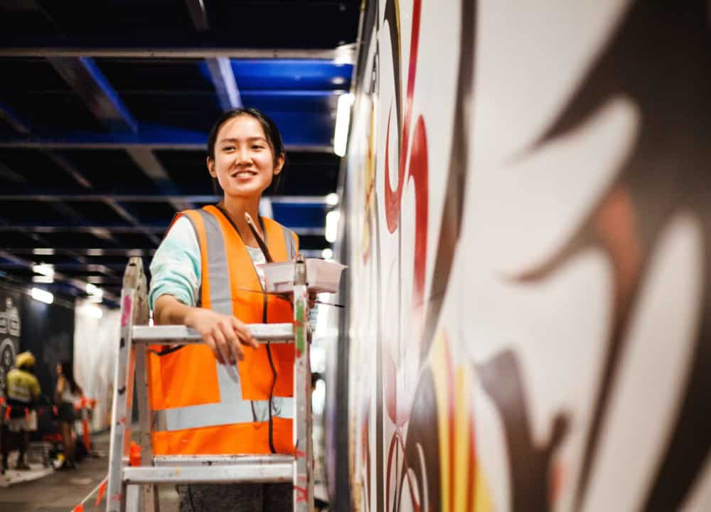 Yin Lu for Brisbane Street Art Festival 2020 (BSAF 2020)