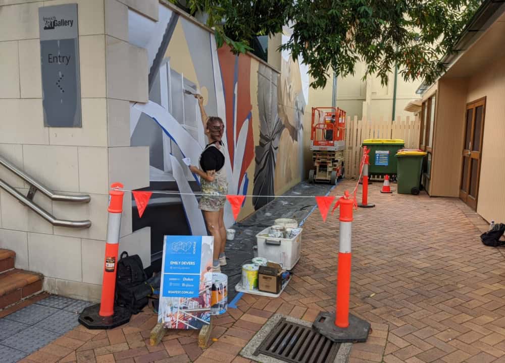 Emily Devers for Brisbane Street Art Festival 2020 (BSAF 2020)