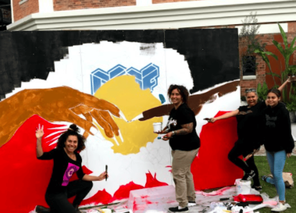 Sisters Inside for Brisbane Street Art Festival 2019 (BSAF 2019)