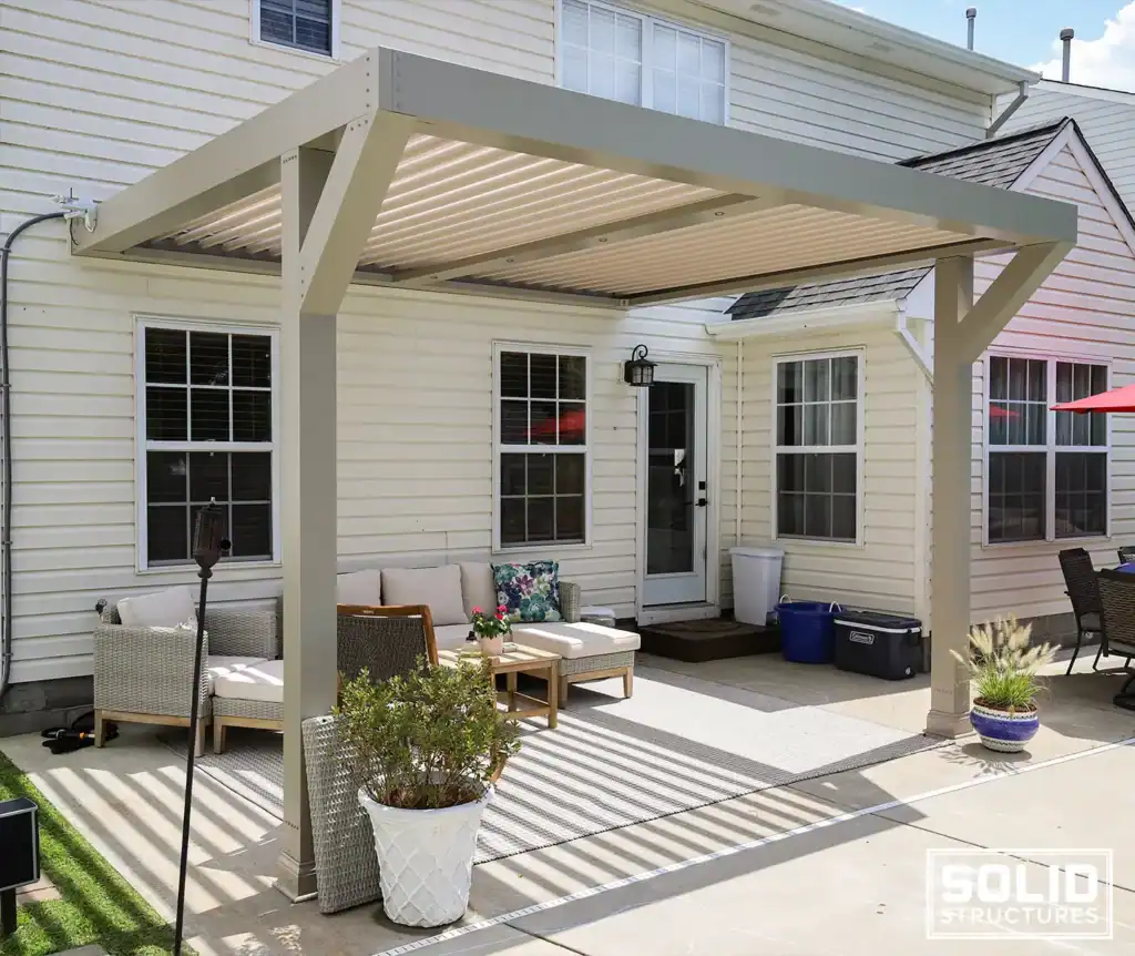 Outdoor Awning with House Plants