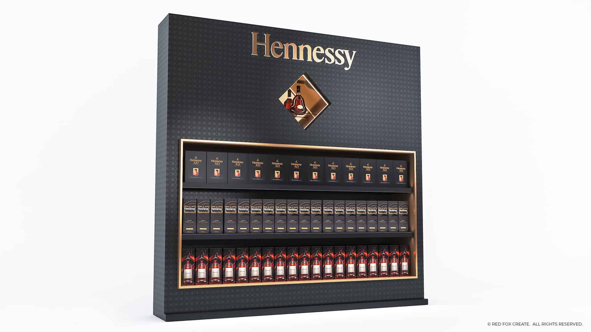 Hennessy Extra Large Permanent Display Unit