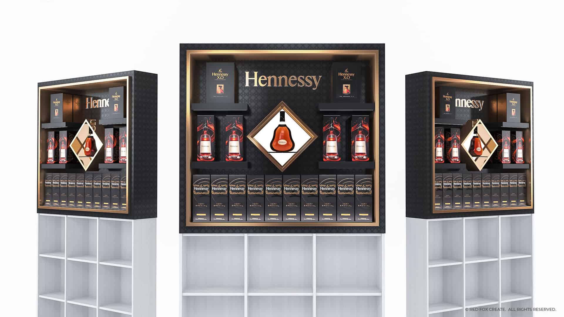 Hennessy Shelf in Shelf Display