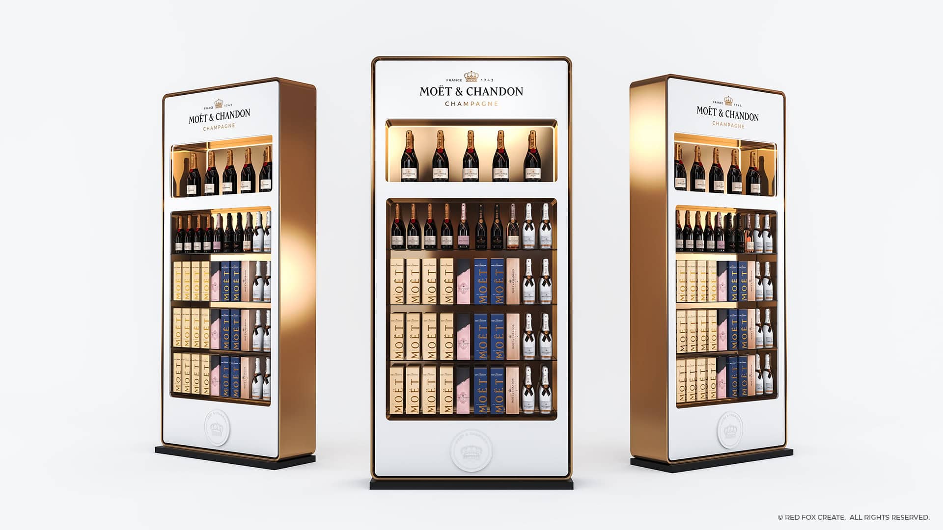 Red Fox Create - Moët & Chandon Medium Permanent Display Unit