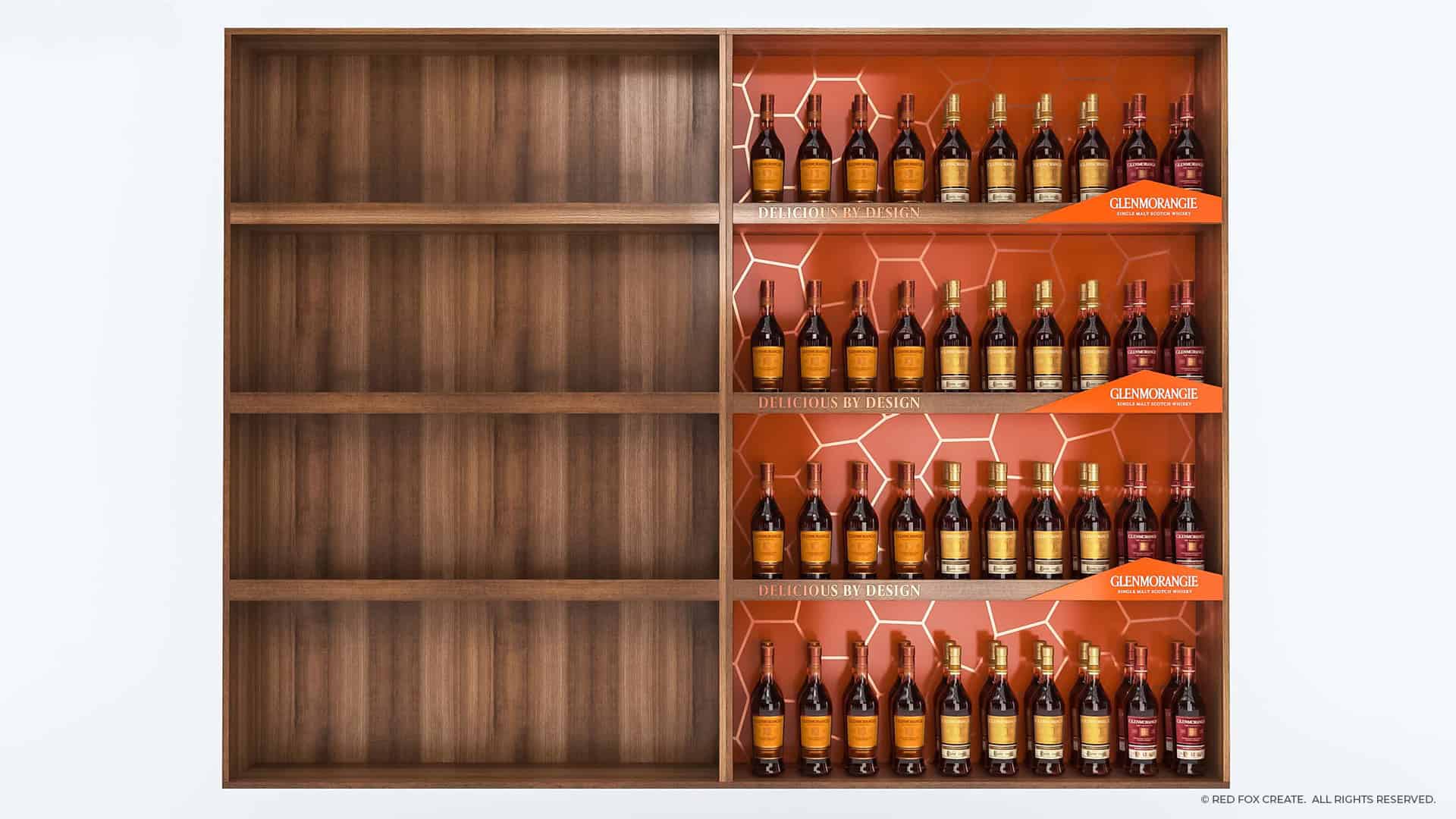 Red Fox Create - Glenmorangie Large Shelf in Shelf Display