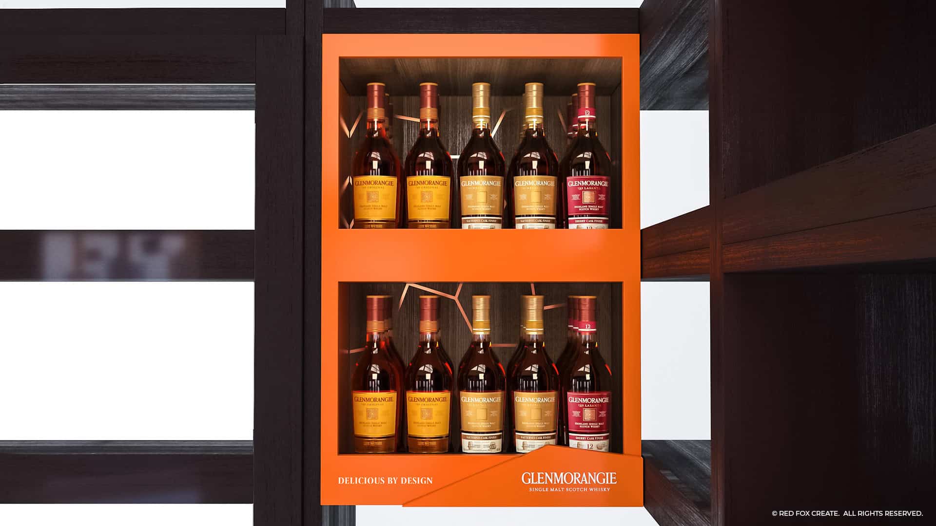 Glenmorangie Shelf in Shelf Display