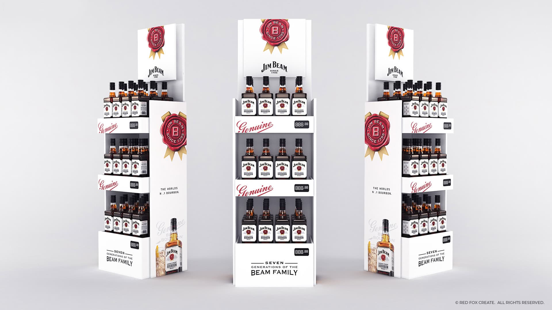 Jim Beam Free Standing Units