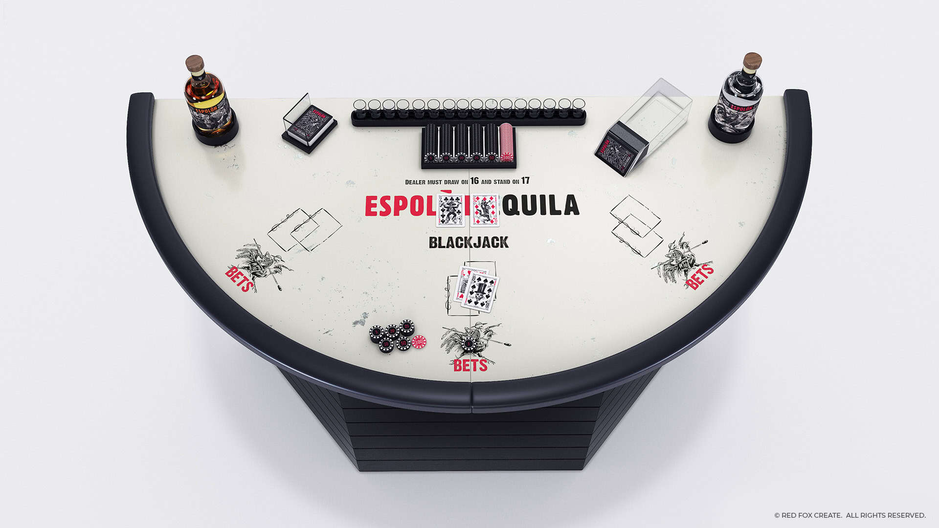Espolón Tequila Mobile Blackjack Table
