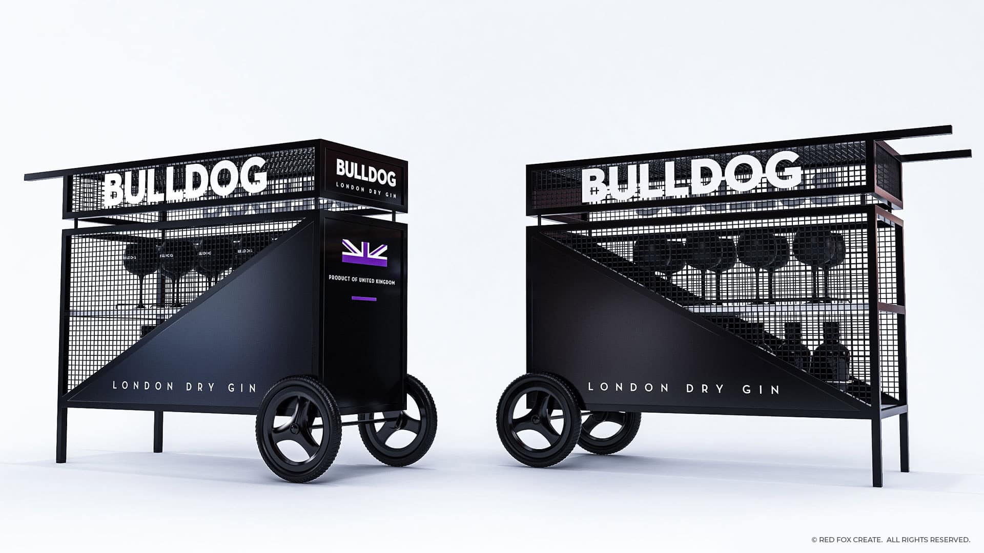 Bulldog Gin Perfect Serve Drinks Trolley