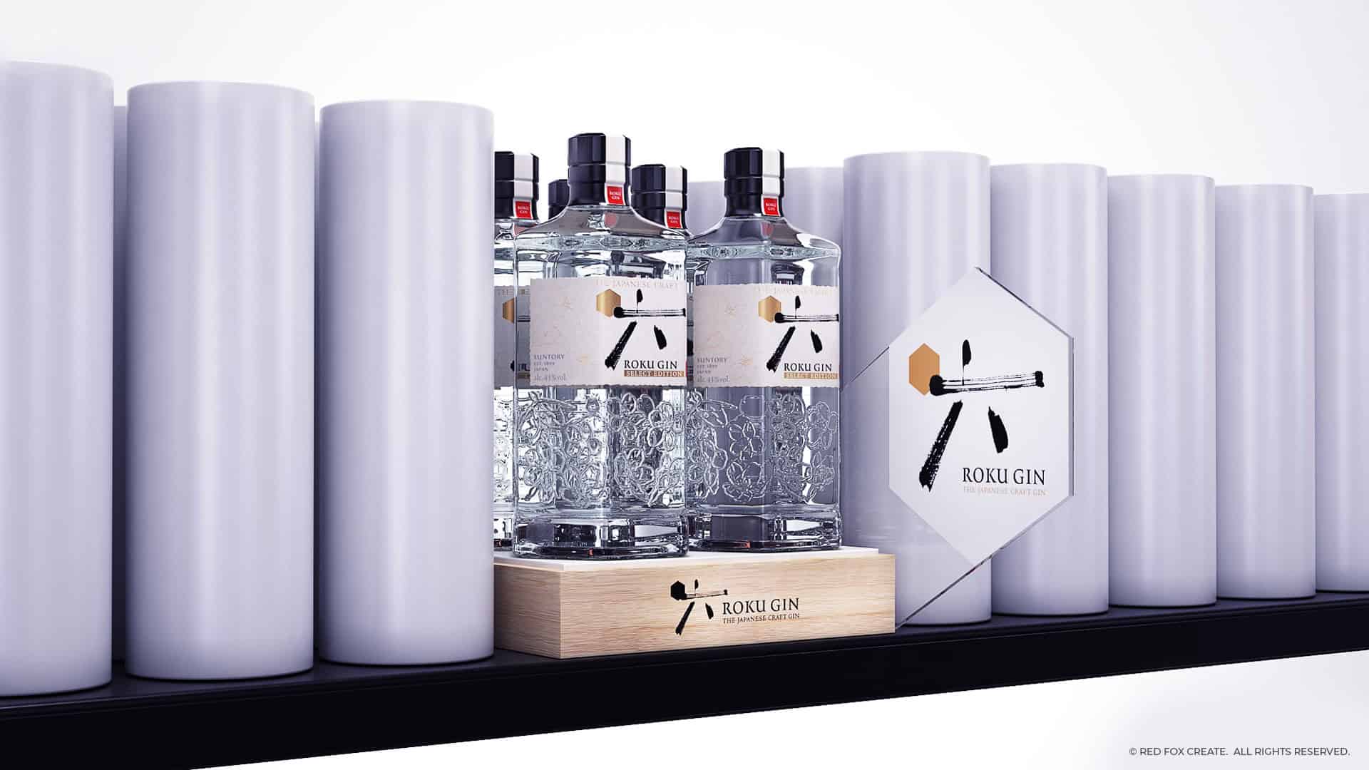 Roku Gin Shelf Highlighter