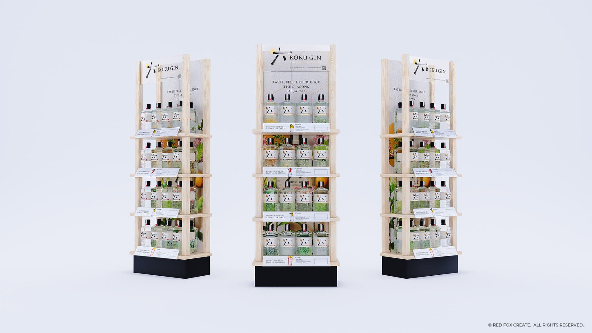 Roku Gin Free Standing Unit