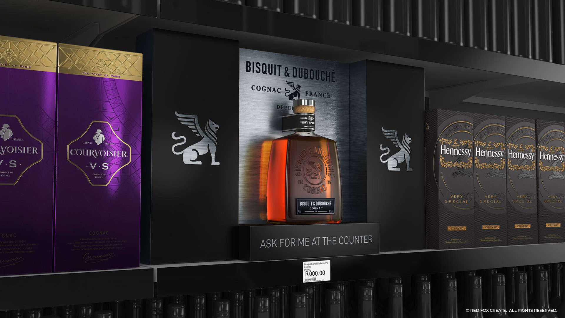 Bisquit & Dubouché Shelf Display