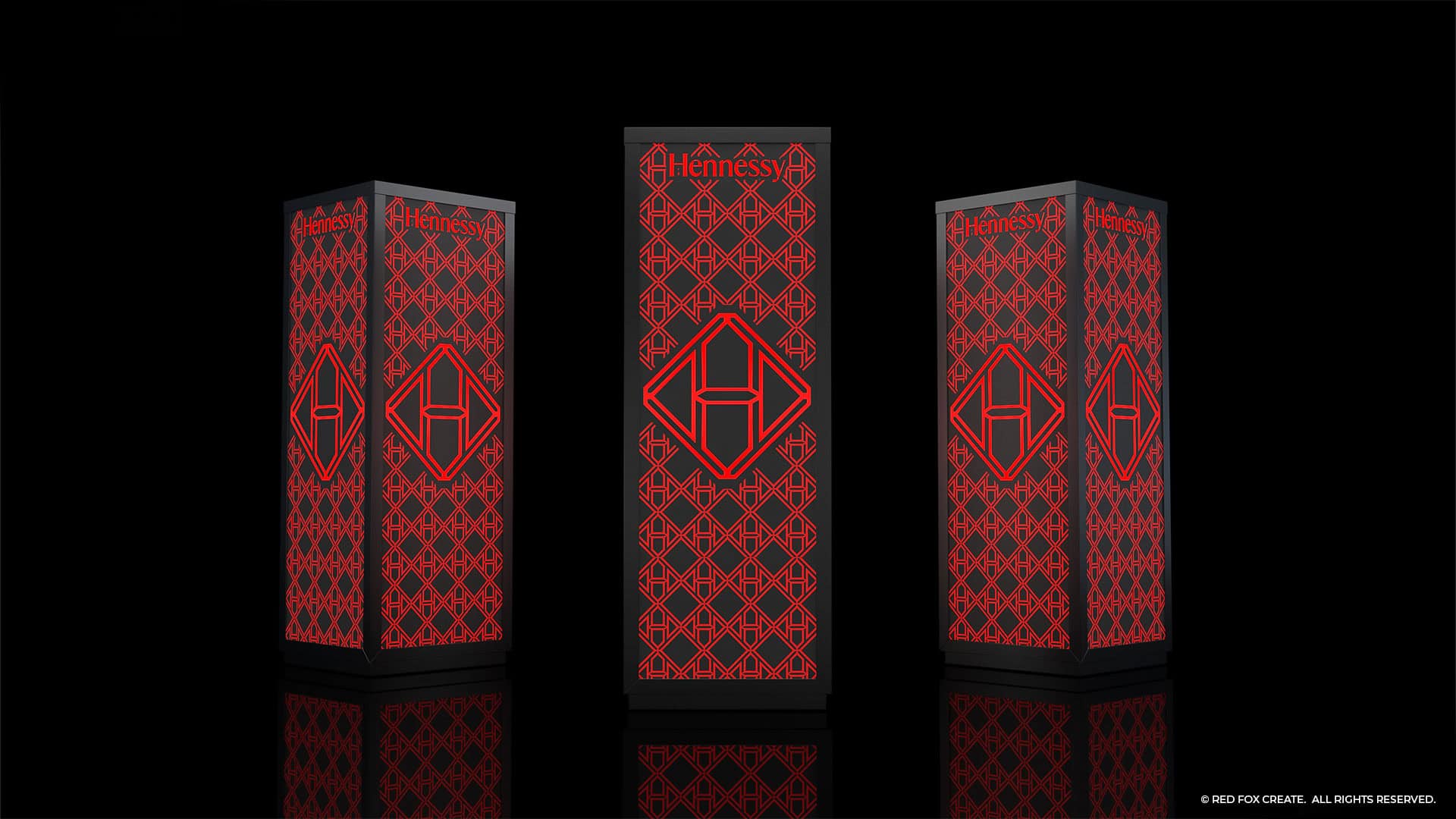 Red Fox Create - Hennessy Illuminated Plinth