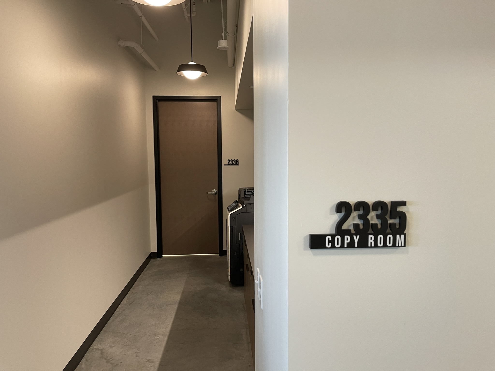 3D CNC cut PVC room and cubical changeable wayfinding signage.