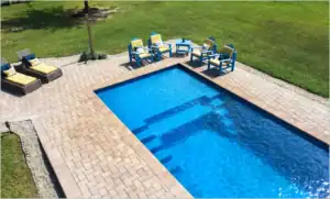 Custom Backyard Pool with Outdoor Chairs