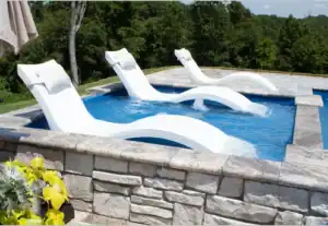 Outdoor Pool with Lounging Chairs