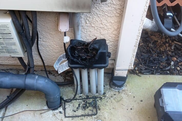 Pool Light Junction Box Fire