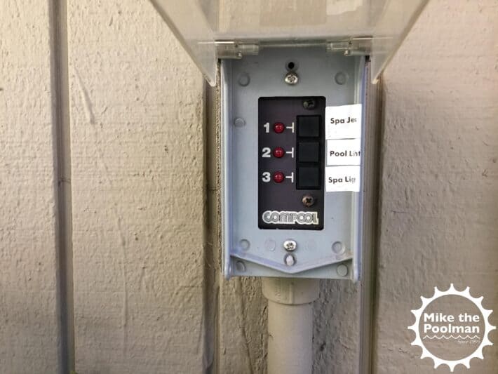 Compool Pool Controller with Buttons