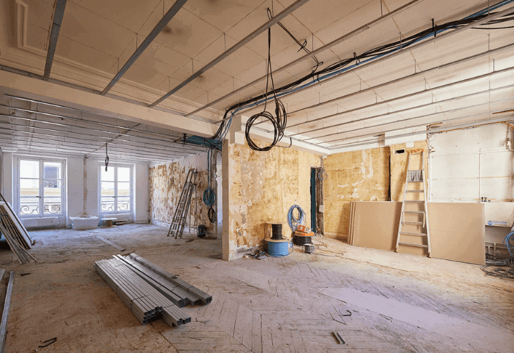 rénovation bureaux 300 m2